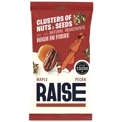 RAISE SNACKS - MAPLE PECAN - 12X35G