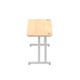 Impulse 1800/600 Rectangle Silver Cantilever Leg Desk Maple