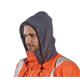 Portwest Hi Vis Contrast Winter Traffic Jacket XL Orange/Blk