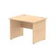 Impulse Panel End 1000 Rectangle Desk Maple Ref I000436