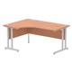 Impulse Cable Managed 1600 Left Hand Crescent Desk Beech