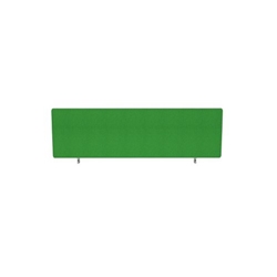 Impulse Plus Oblong 400/1200 Desktop Screen Rounded Corners Palm Green Fabric Light Grey Edges