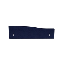 Impulse Plus Wave 300/1400 Backdrop Screen Rounded Corners Royal Blue Fabric Light Grey Edges