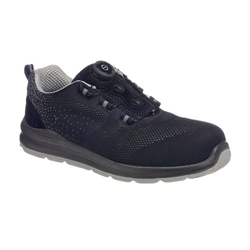 Portwest Portwest Compositelite Wire Lace Safety Trainer Knit S1P 44 Blk/Gry