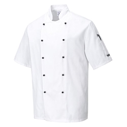 Portwest Kent Chefs Jacket S/S 2XL White