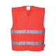 Portwest Hi Vis Two Band Vest L/XL Red (Pack of 10)