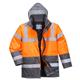 Portwest Hi Vis Contrast Winter Traffic Jacket S Orange/Gry