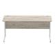 Impulse 1600 x 800mm Straight Desk Grey Oak Top Silver Cantilever Leg