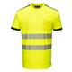 Portwest PW3 Hi Vis Cotton Comfort T-Shirt S/S 2XL Yellow/Navy