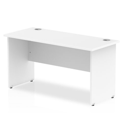 Impulse 1400/600 Rectangle Panel End Leg Desk White Ref MI002247