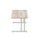 Impulse 1800 x 800mm Straight Desk Grey Oak Top Silver Cantilever Leg