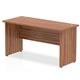 Impulse 1400/600 Rectangle Panel End Leg Desk Walnut Ref MI001966