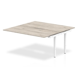 Evolve Plus 1200mm B2B Ext Kit Grey Oak Top White Frame
