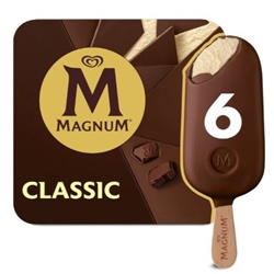 Magnum Classic Ice Cream Sticks 6 x 100ml
