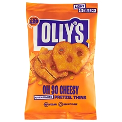 OLLY'S PRETZEL THINS - OH SO CHEESY - 10X35G