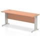 Impulse 1800/600 Rectangle Silver Cable Managed Leg Desk Beech Ref MI001762