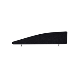 Impulse Plus Angle 450/1400 Desktop Screen Black Fabric Light Grey Edges
