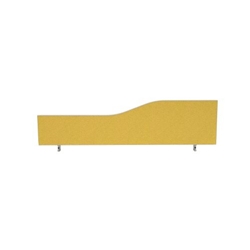 Impulse Plus Wave 450/1400 Desktop Screen Beige Fabric Light Grey Edges