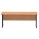 Impulse 1800 x 600mm Straight Desk Oak Top Black Cantilever Leg