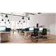 Impulse 1800 x 600mm Straight Desk White Top White Cable Managed Leg