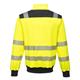 Portwest PW3 Hi Vis Zip Sweatshirt 3XL Yellow/Blk