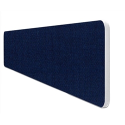 Impulse Plus Oblong 400/1500 Desktop Screen Rounded Corners Royal Blue Fabric Light Grey Edges