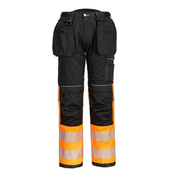 Portwest PW3 Hi Vis Class 1 Holster Pocket Trousers 42 Orange/Blk