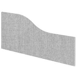 Impulse Plus Wave 450/600 Desktop Screen Light Grey Fabric Light Grey Edges