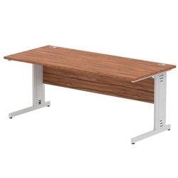 Impulse Cable Managed 1800 Rectangle Desk Walnut