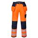 Portwest PW3 Hi Vis Holster Pocket Work Trousers 38 Orange/Navy