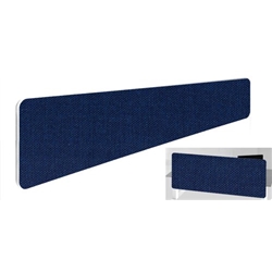 Impulse Plus Oblong 300/1800 Backdrop Screen Rounded Corners Royal Blue Fabric Light Grey Edges