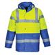 Portwest Hi Vis Contrast Winter Traffic Jacket 4XL Yellow/Royal
