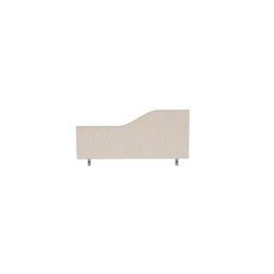 Impulse Plus Wave 450/800 Desktop Screen Light Grey Fabric Light Grey Edges