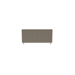 Impulse Plus Oblong 300/800 Desktop Screen Rounded Corners Lead Fabric Light Grey Edges