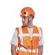 Portwest Madrid Hi Vis Half Mesh Executive Vest L Orange (Pack of 10)