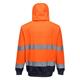 Portwest Hi Vis Contrast Zipped Hoodie 2XL Orange/Navy