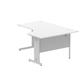 Impulse Cable Managed 1600 Left Hand Crescent Desk White
