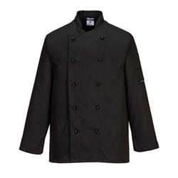 Portwest Somerset Chefs Jacket L/S L Blk