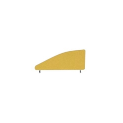 Impulse Plus Angle 450/800 Desktop Screen Beige Fabric Light Grey Edges