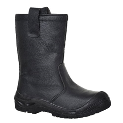 Portwest Steel Leather Rigger Boot S3 SR 47 Blk
