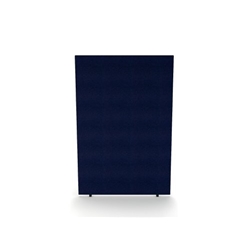 Impulse Plus Oblong 1800/1200 Floor Free Standing Screen Royal Blue Fabric Light Grey Edges