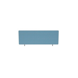 Impulse Plus Oblong 400/1000 Desktop Screen Rounded Corners Sky Blue Fabric Light Grey Edges