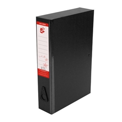 5 Star Office Classic Box File Black (Pack of 10)