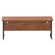 Impulse 1800 x 600mm Straight Desk Walnut Top Black Cantilever Leg