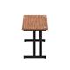 Impulse 1600 x 600mm Straight Desk Walnut Top Black Cantilever Leg