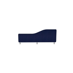 Impulse Plus Wave 300/1000 Desktop Screen Rounded Corners Royal Blue Fabric Light Grey Edges