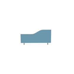 Impulse Plus Wave 450/800 Desktop Screen Sky Blue Fabric Light Grey Edges