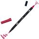Tombow ABT Dual Brush Pen Water Based Brush Pen with Two Tips Crimson (Single Pen) - ABT-847