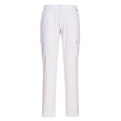 Portwest Stretch Slim Fit Combat Trousers 28 White