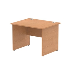 Impulse 1000/800 Rectangle Panel End Leg Desk Oak Ref I000827